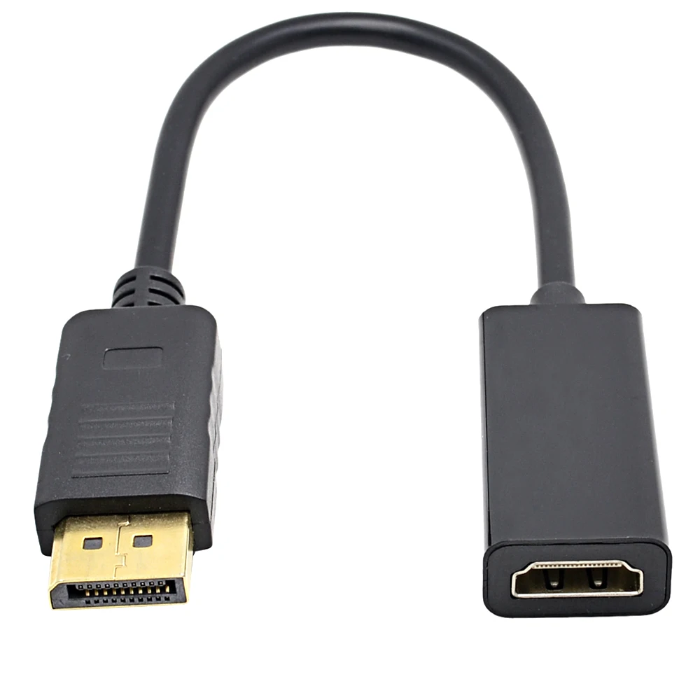 

Переходник DP в HDMI-совместимый кабель «штырь-гнездо» для ноутбука HP/DELL, ПК, порт дисплея в 1080P, совместимый с HDMI-конвертер шнура