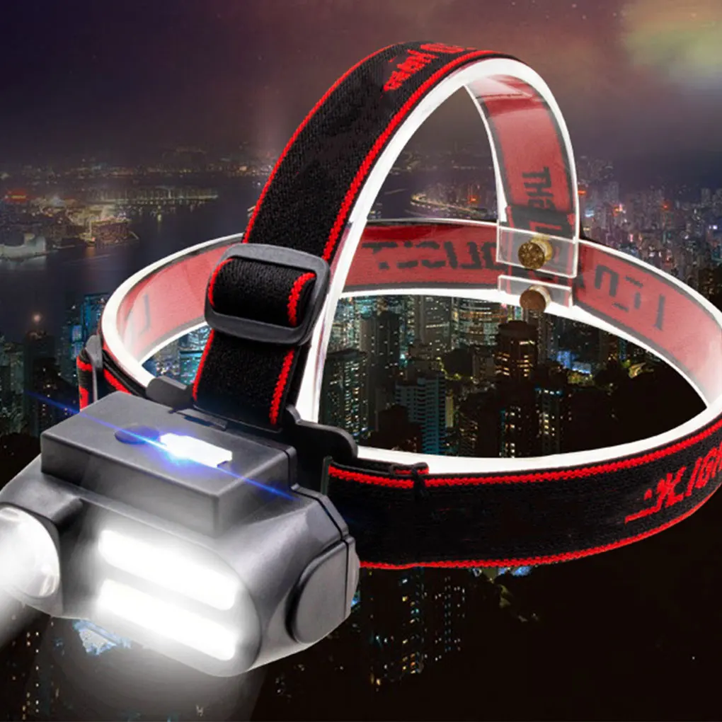 

IPX5 Waterproof Headlight Camping Headlamp 4 Modes Flashlight Head Torch