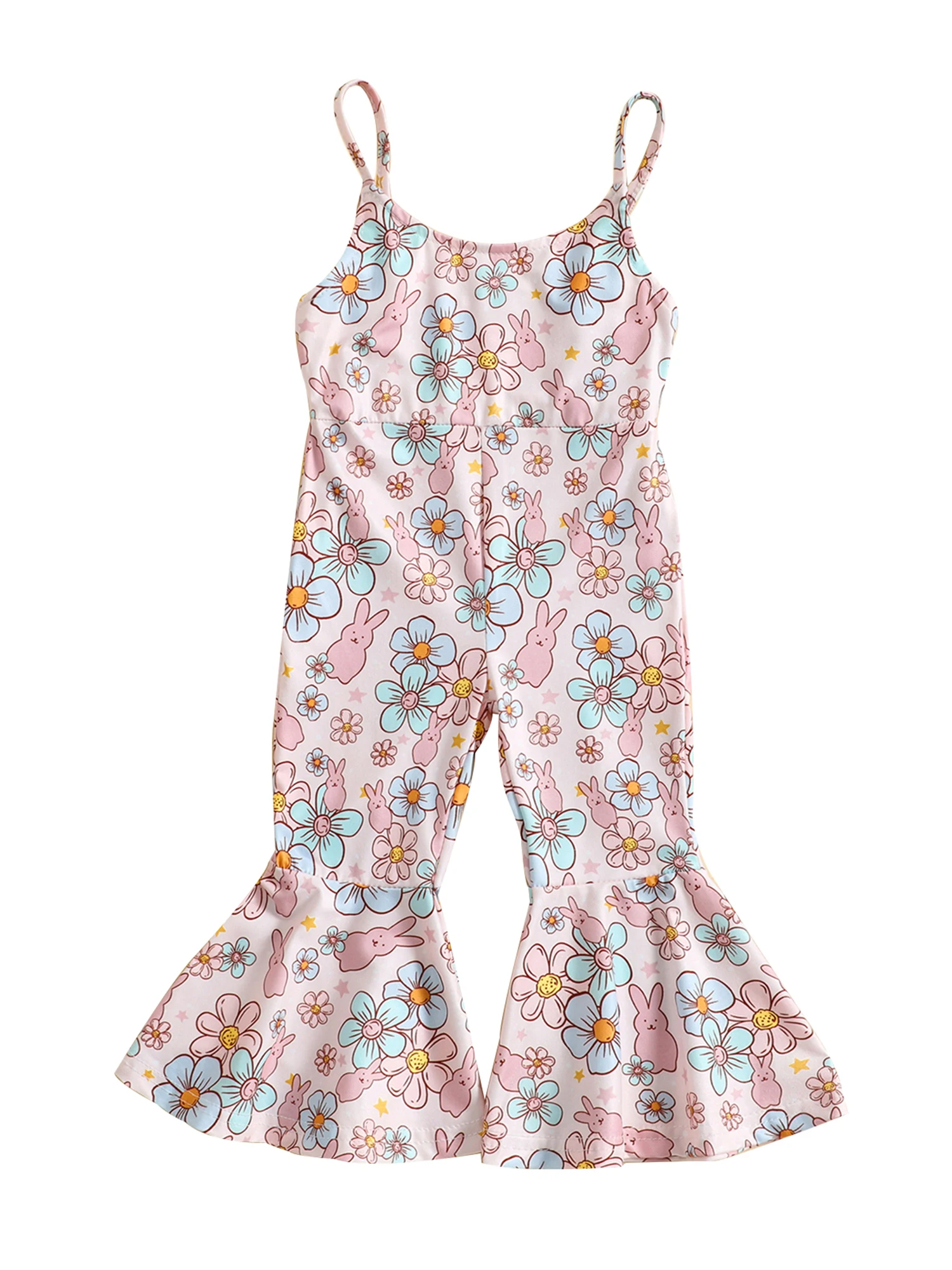 

Детский комбинезон без рукавов, с цветочным принтом