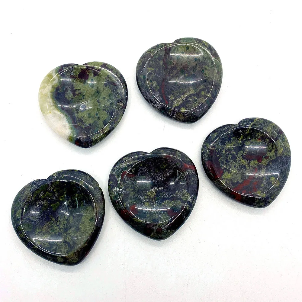 

Worry Palm Stone Concave Heart Pocket Energy Natural African Blood Stone Meditation Finger Massage Stone Reiki Healing Crystal