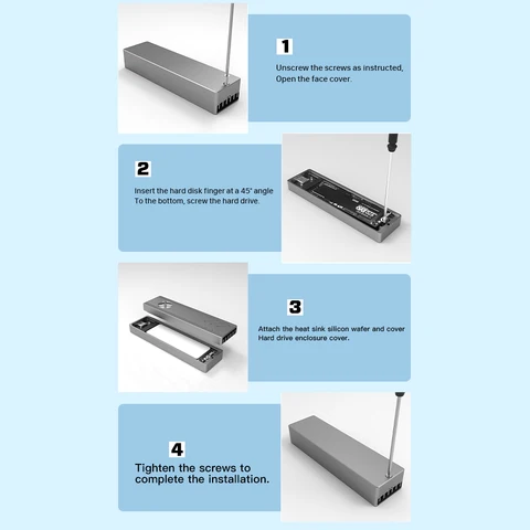 Корпус для SSD IRhasta алюминиевый с вентилятором