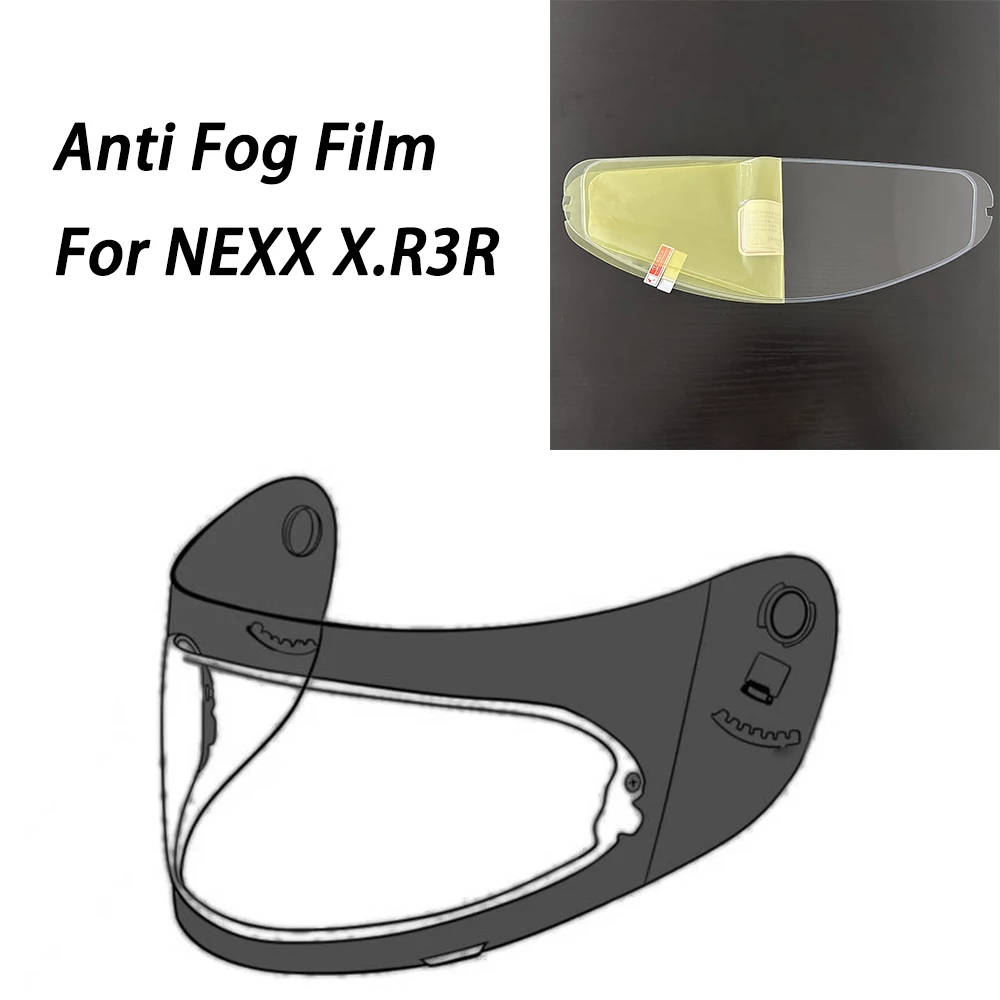 Фото X R3R пленка для козырька шлема, противотуманная, подходит для линз NEXX X.R3R, противотуманная пленка, аксессуары для мотоциклетного шлема №1
