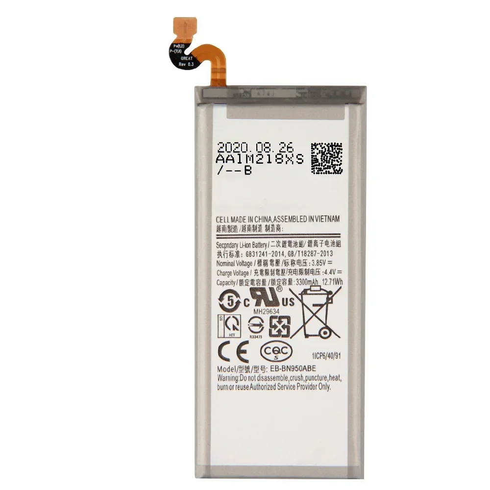 EB-BN950ABE EB-BN950ABA новый сменный аккумулятор для телефона Samsung GALAXY Note 8 N9500 N9508 SM-N950F 3300