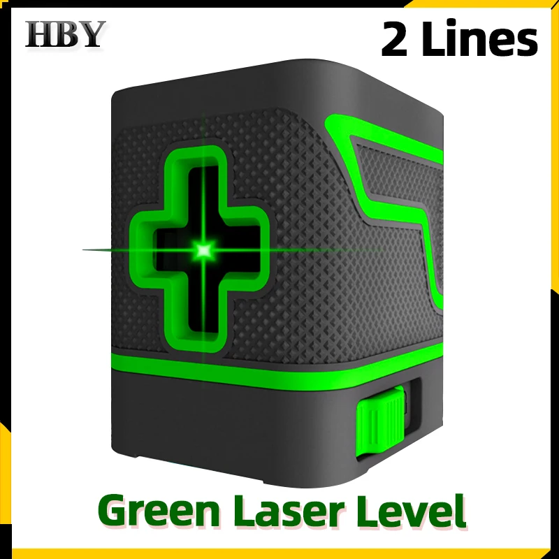 

Powerful 2 Lines Green Laser Level Portable Mini Self-leveling Vertical Horizontal Cross Line Meter Slash AvailabIle Waterproof