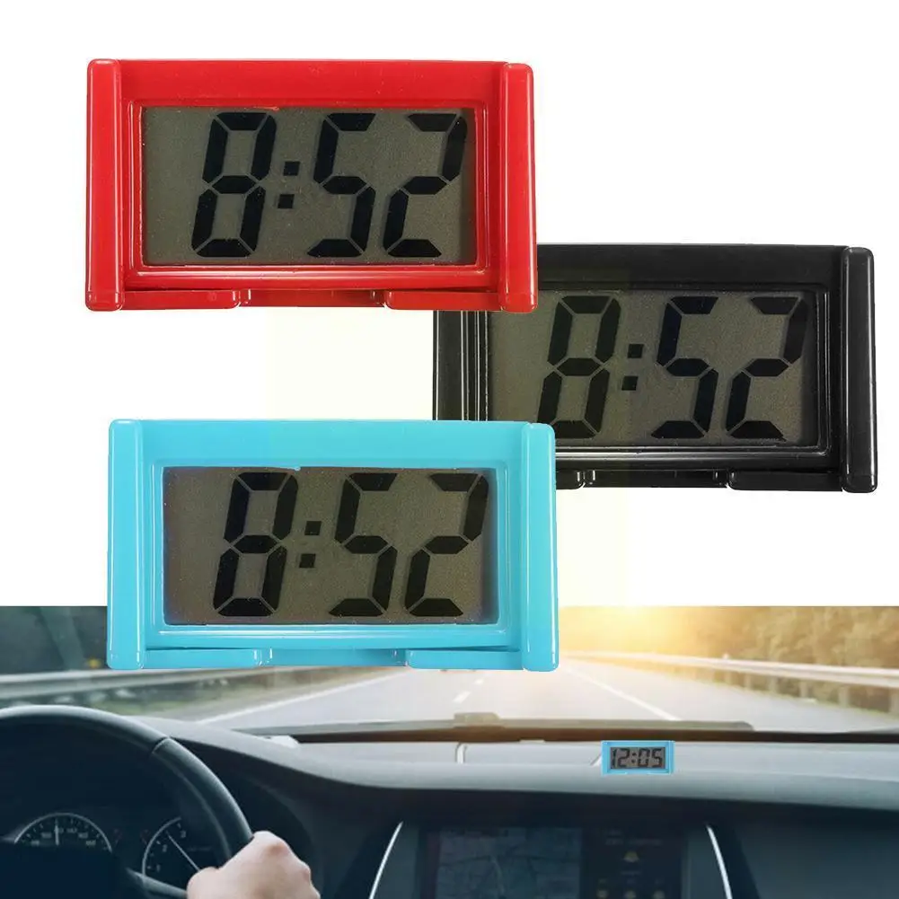 

Mini Exqusite Car Clock Auto Car Truck Dashboard Time Convenient Bracket Vehicle Clock Electronic Digital Self-Adhesive Dur N3X2