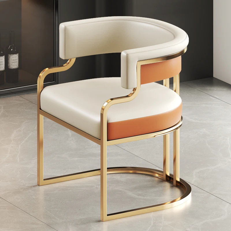 

Designer Dining Chairs Set Luxury Ergonomic Dining Chairs Leather Bedroom Restaurant Silla Comedor Nordic Furniture WSW13XP