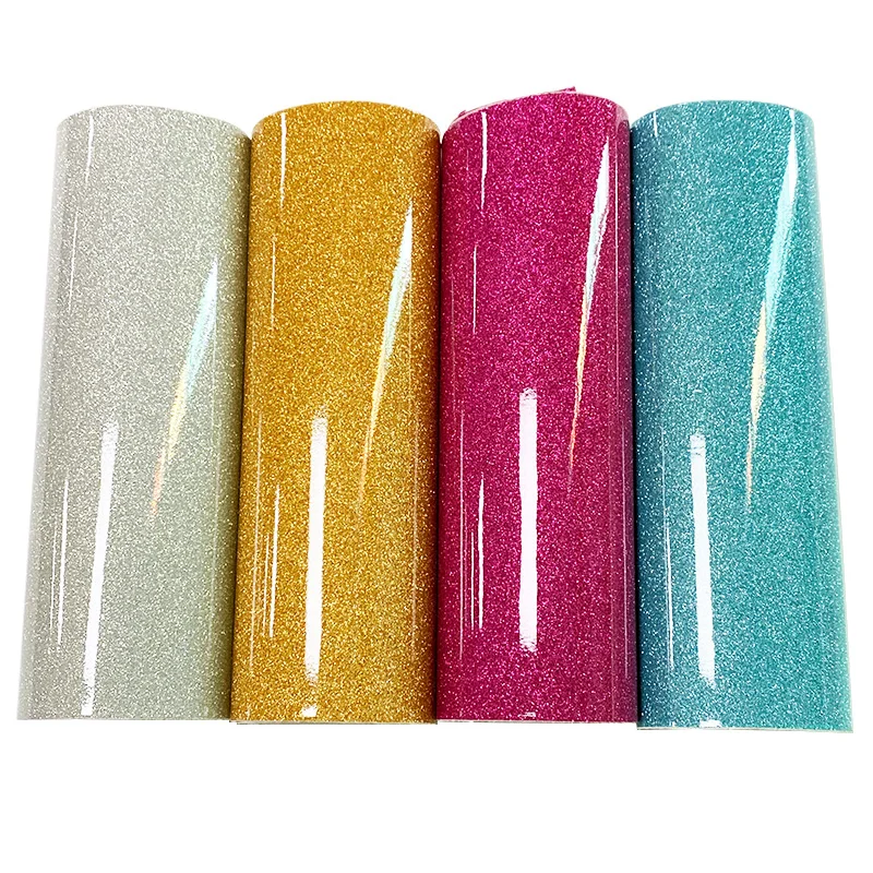 

XHT Glossy Smooth Crystal Glitter PU Faux Artificial Leather Fabric Material Sheet for Shoe/Bag/Garment/Craft Making