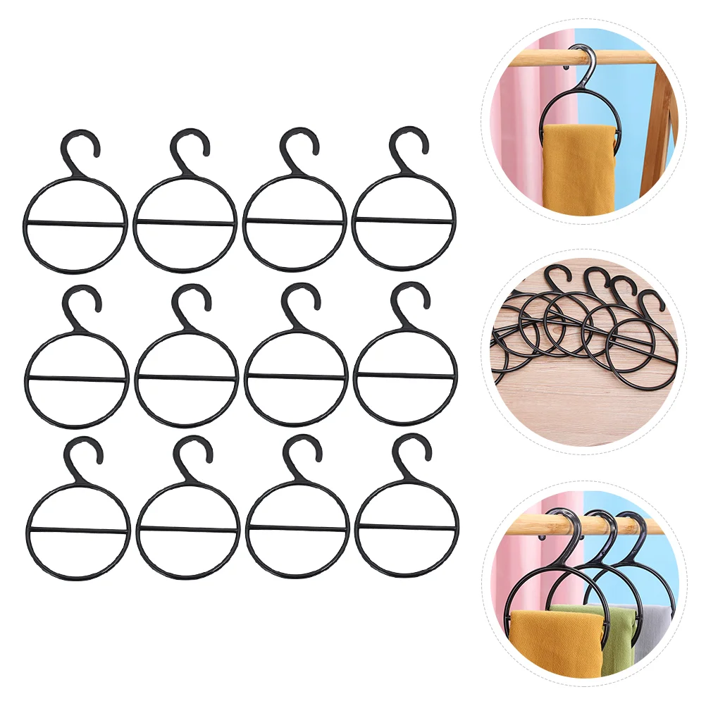 

Scarf Rack Ring Clothes Hanger Household Multifunctional Clothing Store Drying Bathrobe Organizer Black Pant Hangers