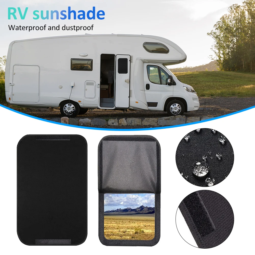 

16x25 Inch RV Door Window Shade Cover Car Sunshade Windshield Shower Blackout Cover UV Protection For Travel Camper Motorhome