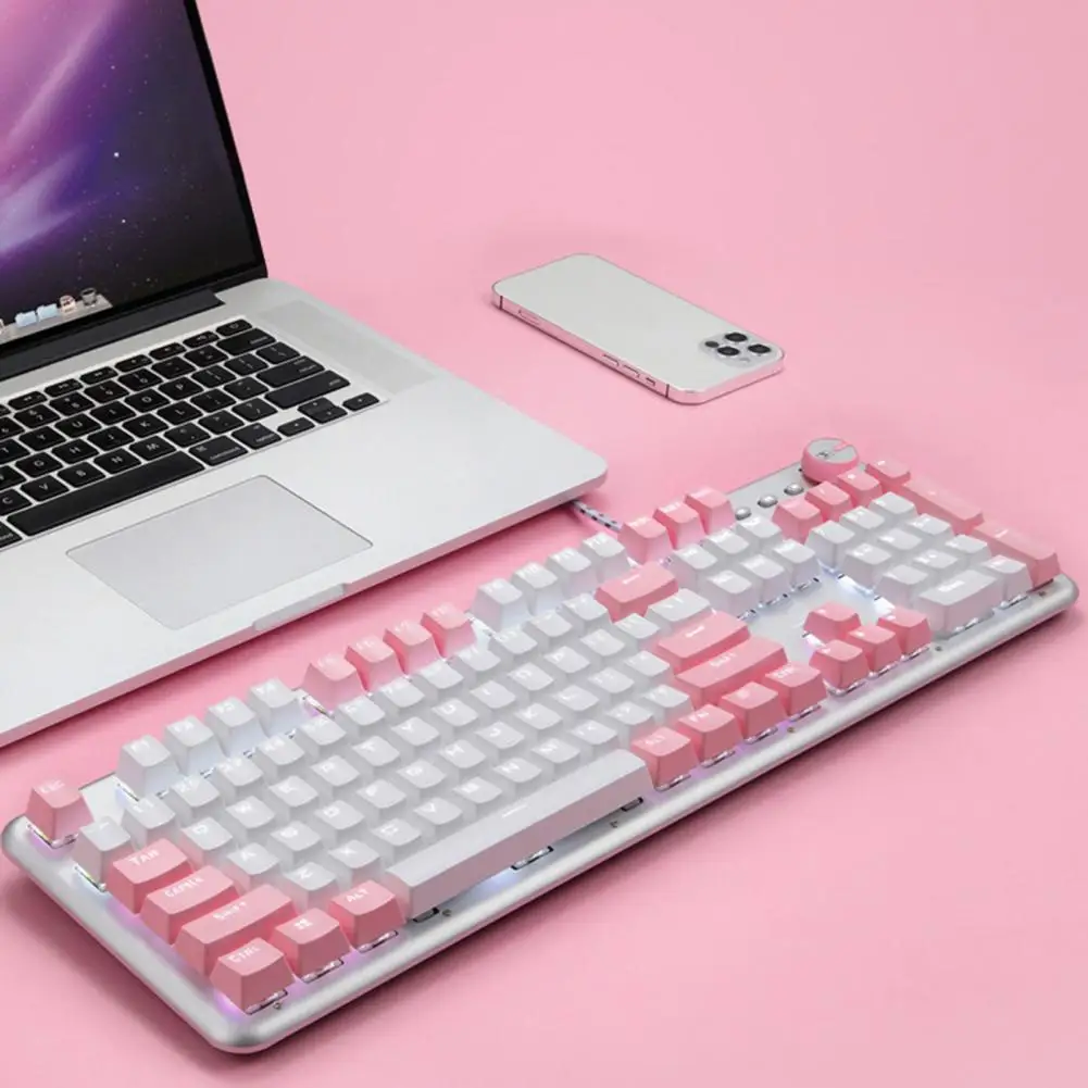 Keyboard  Useful Contrast Color Shaft Space for Easy Cleaning  Comfortable Operation Laptop Keyboard for Office enlarge