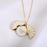 you are my sunshine necklaces for women creative charm collar open sunflower pendant choker fashion jewelry