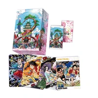 one piece luffy sauron nami sanji uso joba robin card games children anime character collection for kids gift playing toy