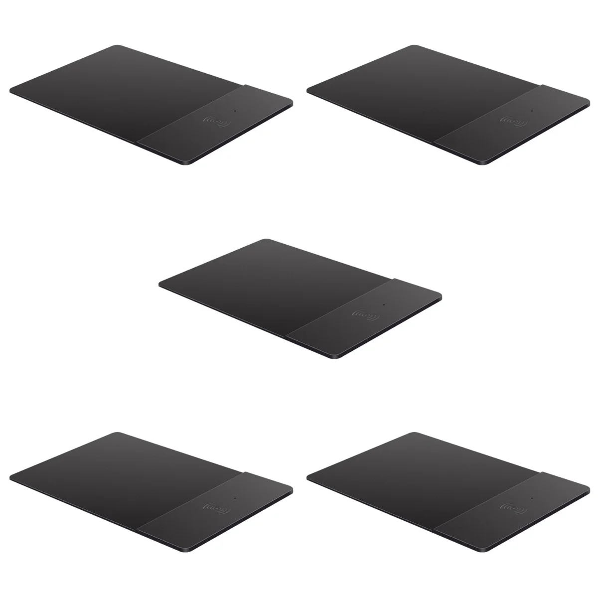 

5pcs Wireless Charging Pad PU Leather Wireless Charging Pad Desk Mat for Office Home