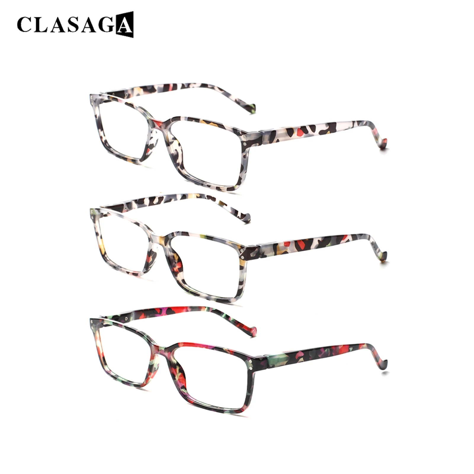 

Женские очки для чтения CLASAGA, модные красивые металлические петли с цветочным украшением, удобные мужские очки для чтения с диоптриями 0-+ 600
