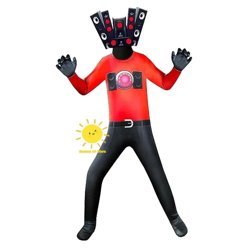 Skibidi костюм для косплея туалета мужской ТВ-камеры игры в унитаз