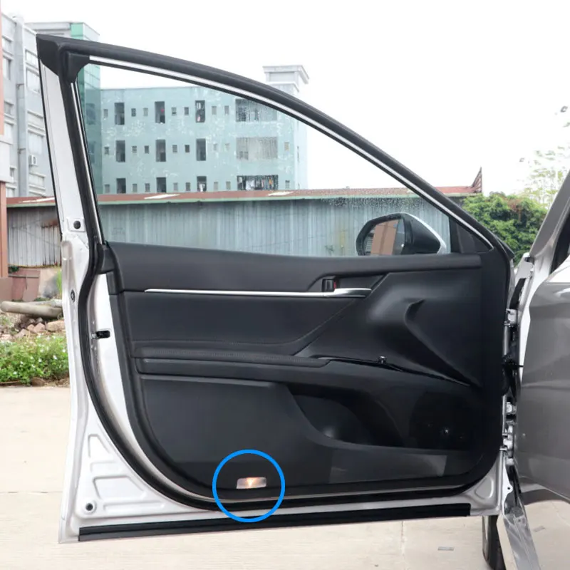 2 шт. светодиодных лампы для приветствия на автомобиле Toyota Highlander 70 XU70 2022 2021 2020 2019 с проектором на двери автомобиля наклейки аксессуары.