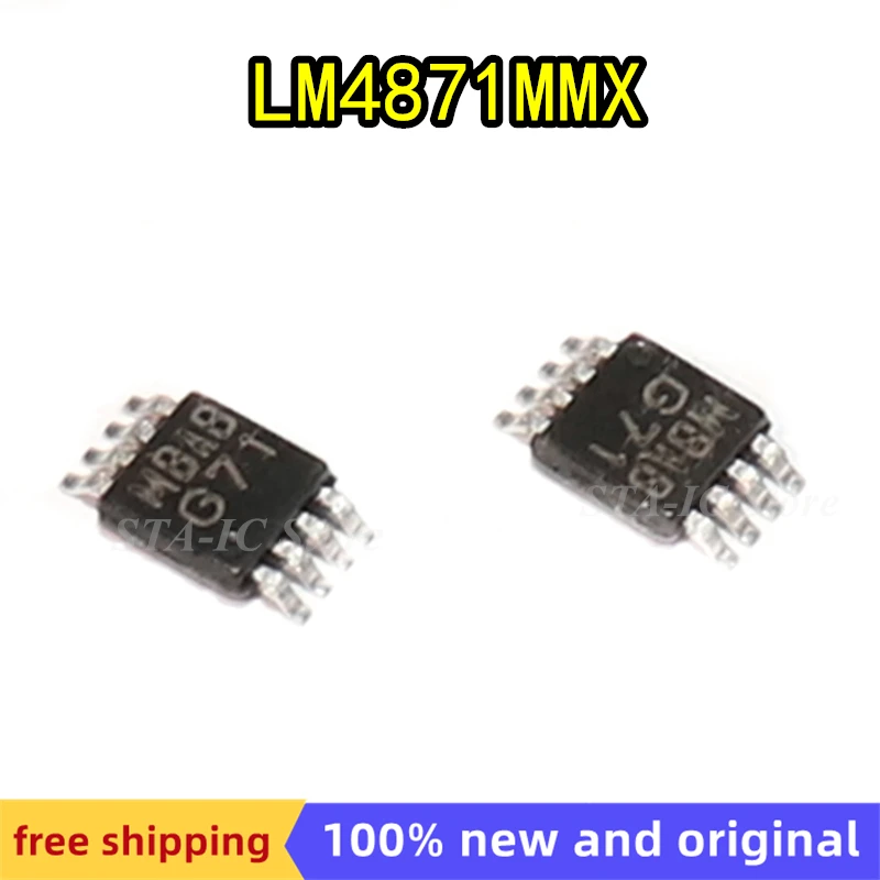

LM4871 4871 мм x LM4871 G71 MSOP-8 новый оригинальный Бесплатная доставка