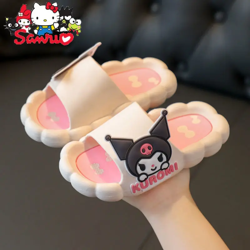 

Sanrio Melody Kuromi Hello Kitty Cinnamoroll Pochacco Kids Slippers Summer Indoor Home Non Slip Thick Soled Baby Child Sandals