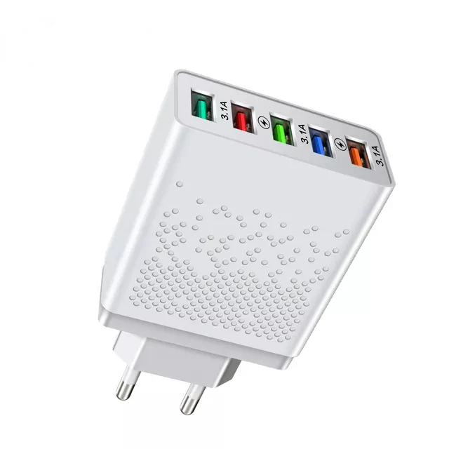 

Ports USB Charger Adapter 48W Fast Charger For Phone Charging For iphone Tablet Quick Mobile Charger QC 3.0