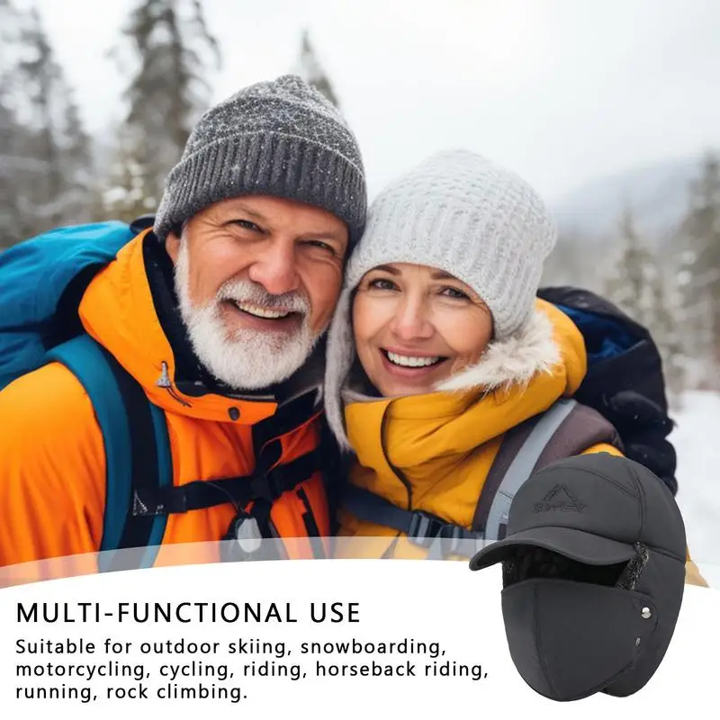 Зимняя русская шапка Теплая зимняя охотничья с ушками солдатская Термальная