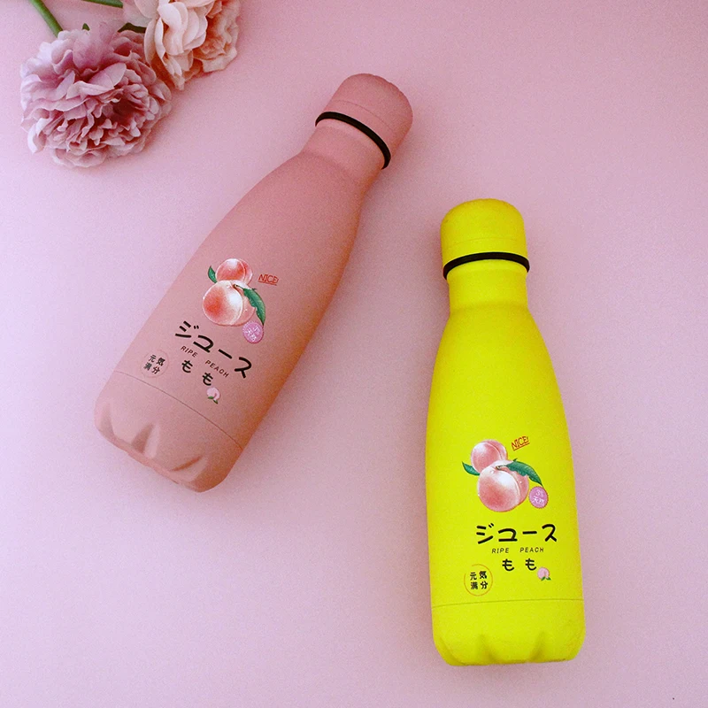 

Creative Rvs Japan Sap Snoep Kleur Drankblikjes Thermos Draagbare Unisex Studenten Persoonlijkheid Trendy Cup