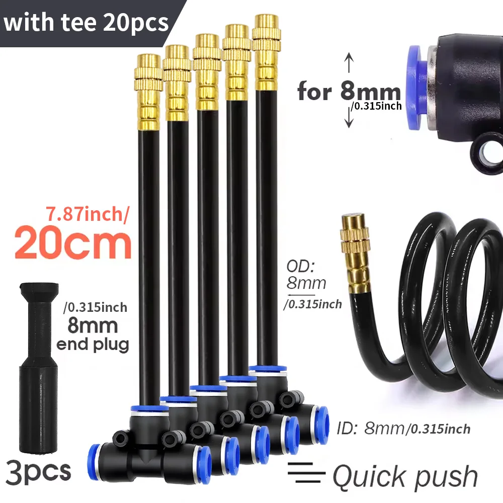 

Желтый медный распылитель для полива 8 мм