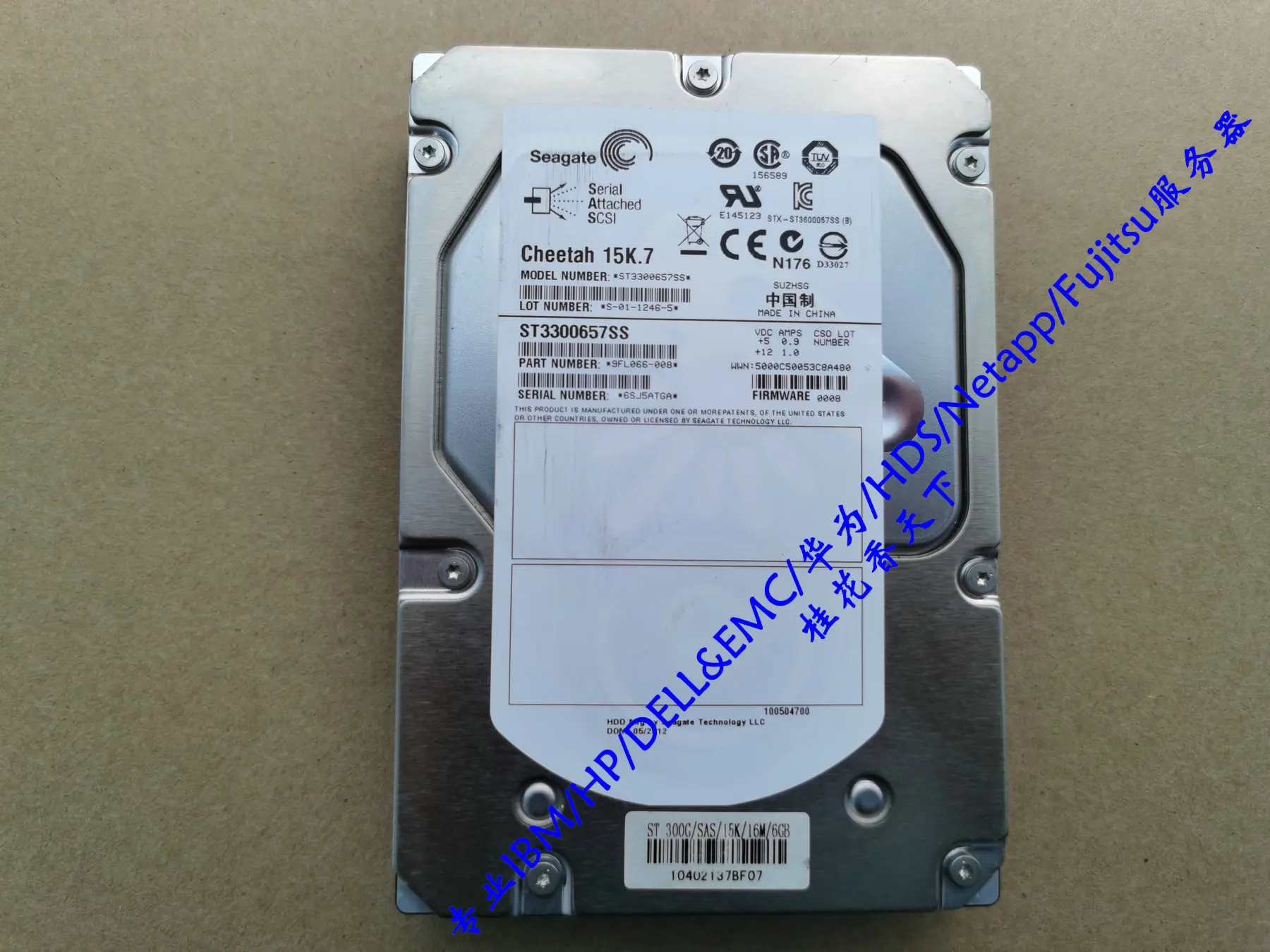 

Seagate/Seagate ST3300657SS 300G 15K SAS 3.5 inch server hard drive