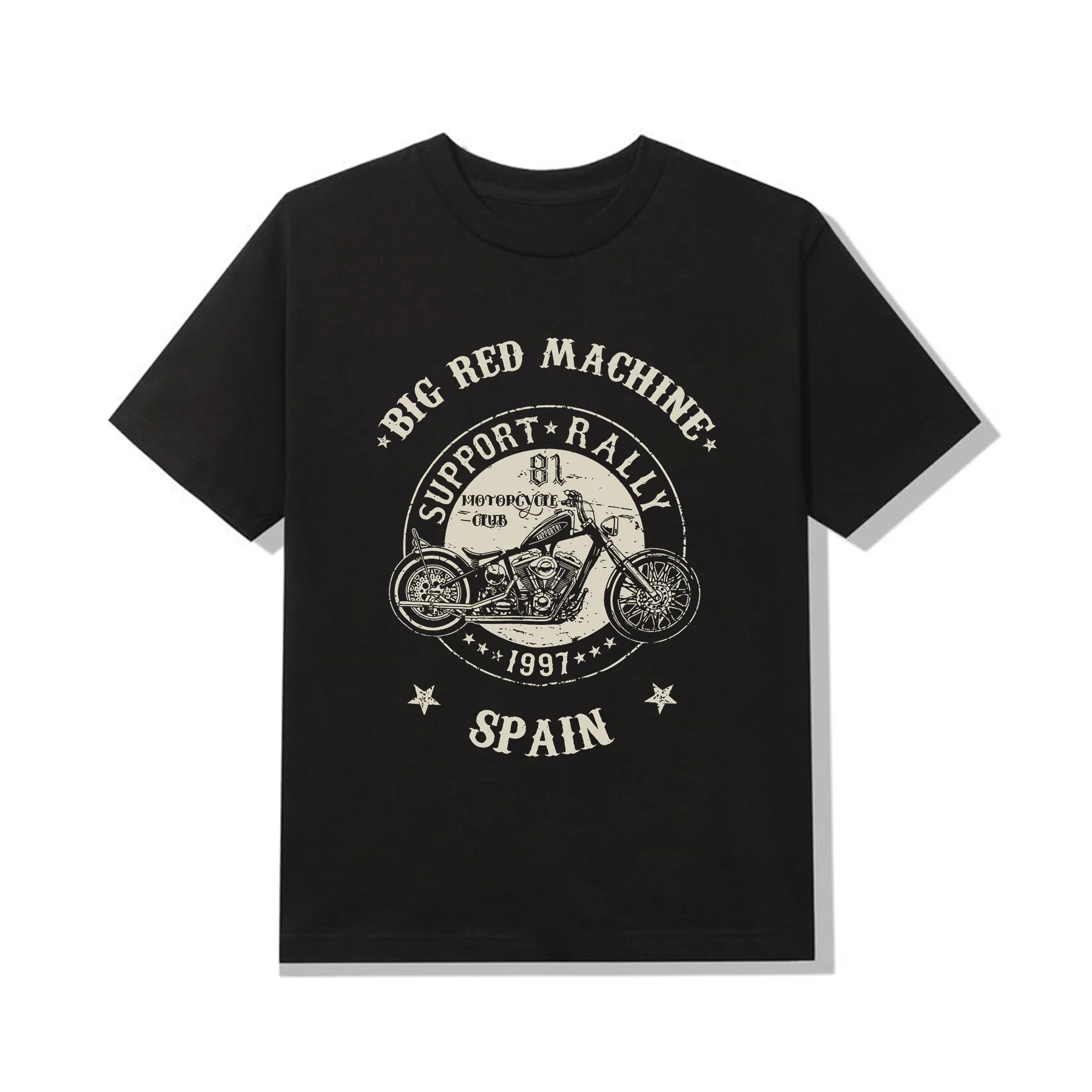 

Men Short Sleeve Casual Oversized T-shirt Male Support 81 Rally Vintage Big Red Machine Hells Angels T-shirt Graphic Tees S-3XL