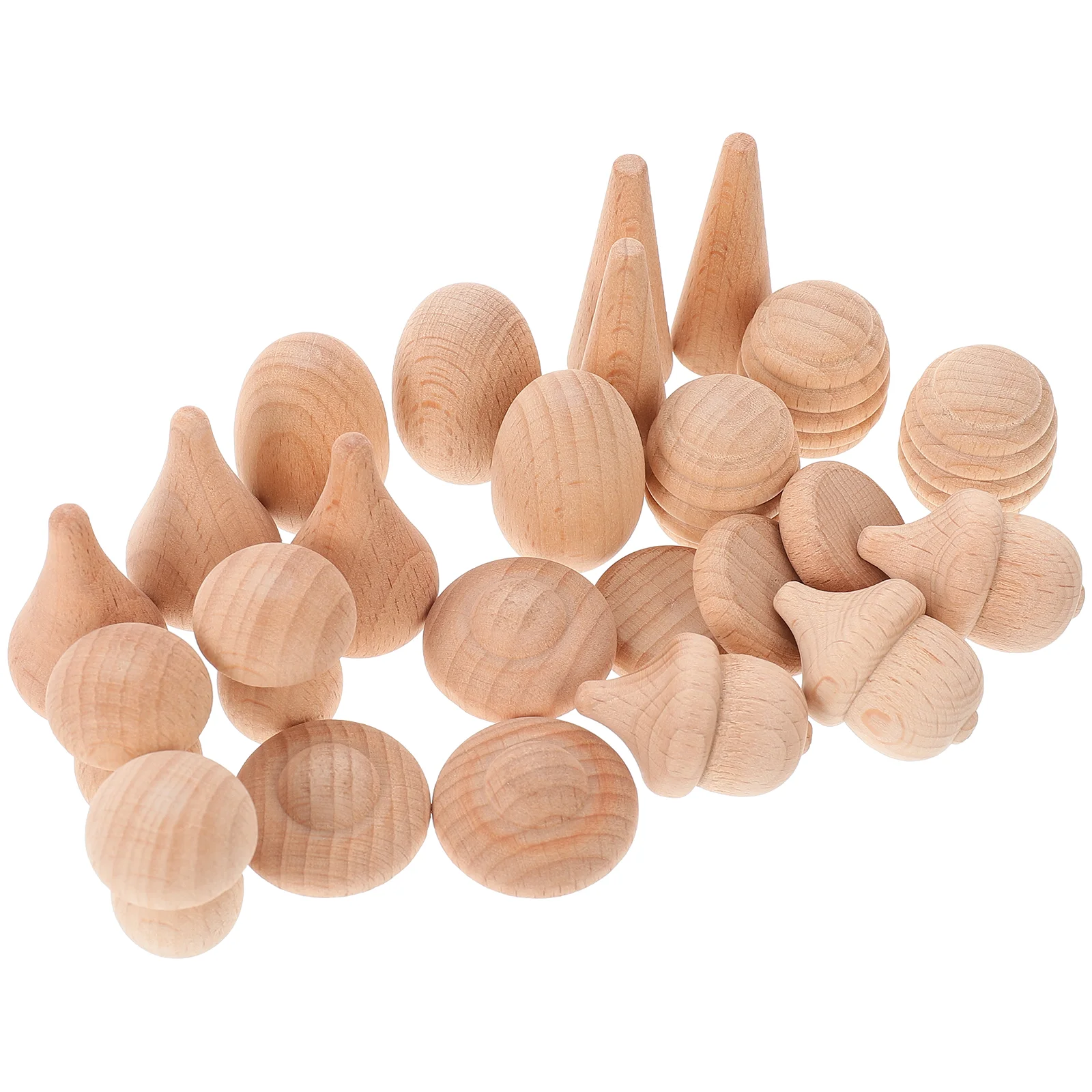 

Woodenunfinished Mushroom Wood Peg Acorns Paintdiymushrooms People Painting Craft Block Figurines Small Body Figures Mini