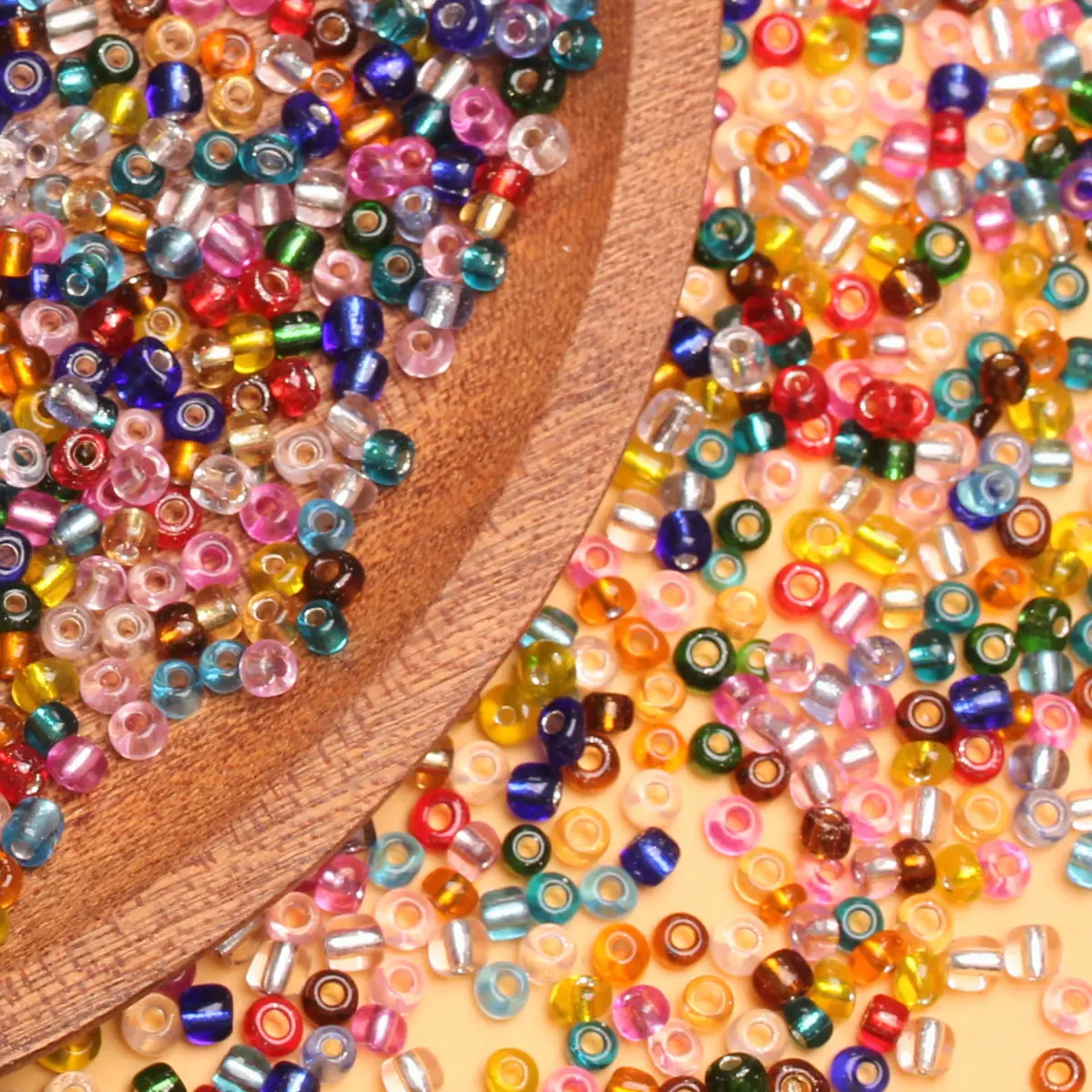 1/2/3 шт./набор серебристые стеклянные бусины 3/4 мм