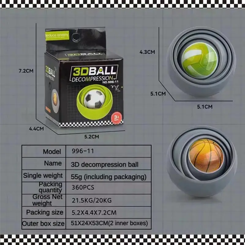 1 ~ 10 шт. обучающая игрушка-мяч новый Спиннер-ролик игрушки для снятия стресса