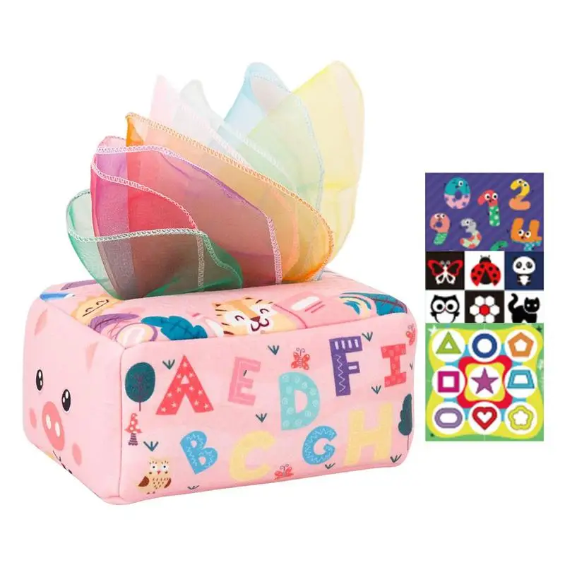 

Игрушки Монтессори, коробка для тканей, детская развивающая игрушка для обучения, сенсорная игрушка для детей, упражнения на палец, раннее обучение, Детская игра