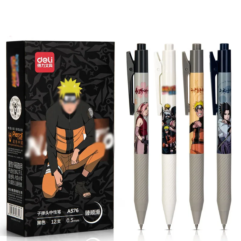

36 pcs/lot Kawaii Ninja Press Gel Pen Cute 0.5mm black ink Signature Pens School writing Supplies Promotional Gift