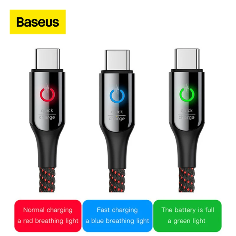

Зарядный кабель Baseus, Type-C, 3A, 1м