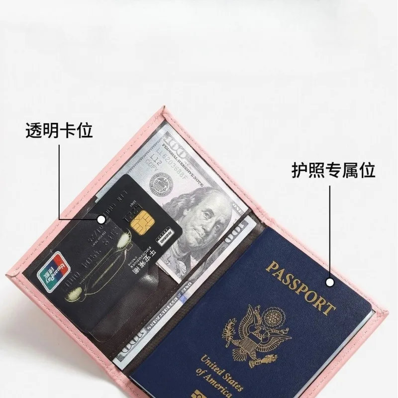 Фото Новый многофункциональный держатель для паспорта, кошелек для карт с отделением для билетов, органайзер для документов для женщин и мужчин, для путешествий №4
