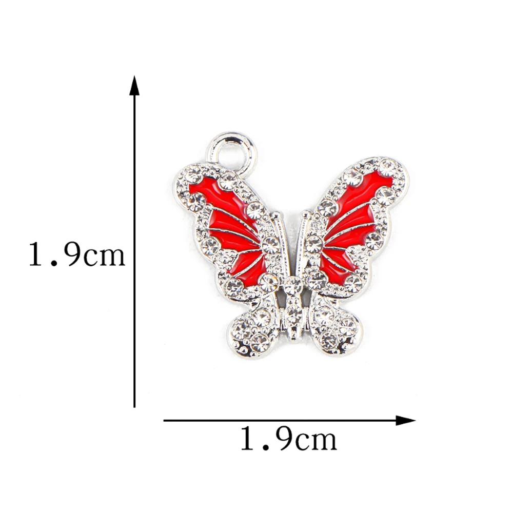 10 шт. разноцветные блестящие подвески в виде животных