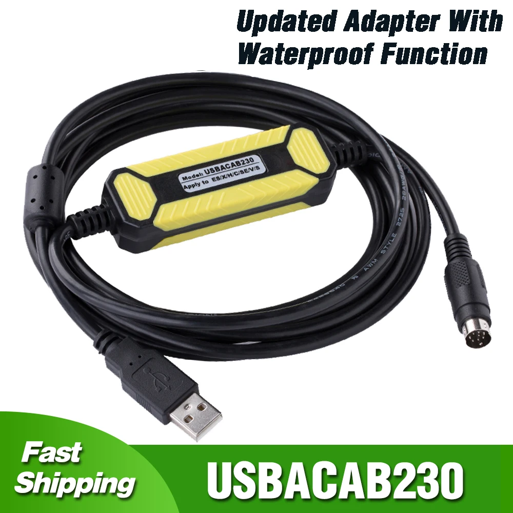 

Кабель программирования USBACAB230 Для Delta DVP PLC, адаптер USB-RS232 для Xinje XC/XD/XE, дата-линия