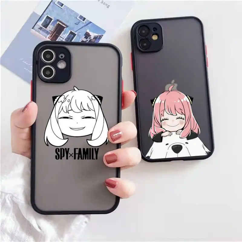 

Spy x Family Anya Forger Baby cute Phone Case matte transparent For iphone 7 8 11 12 13 plus mini x xs xr pro max cover