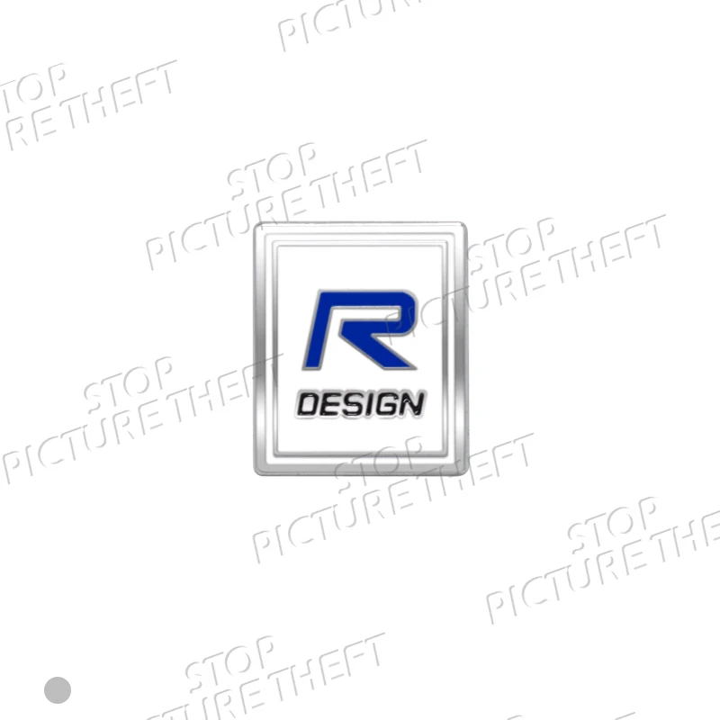 

R дизайн логотипа для Volvo V60 S60 XC70 XC40 XC60 EX30 S80 V70 3D металлический значок наклейка на руль автомобиля эмблема наклейка аксессуары