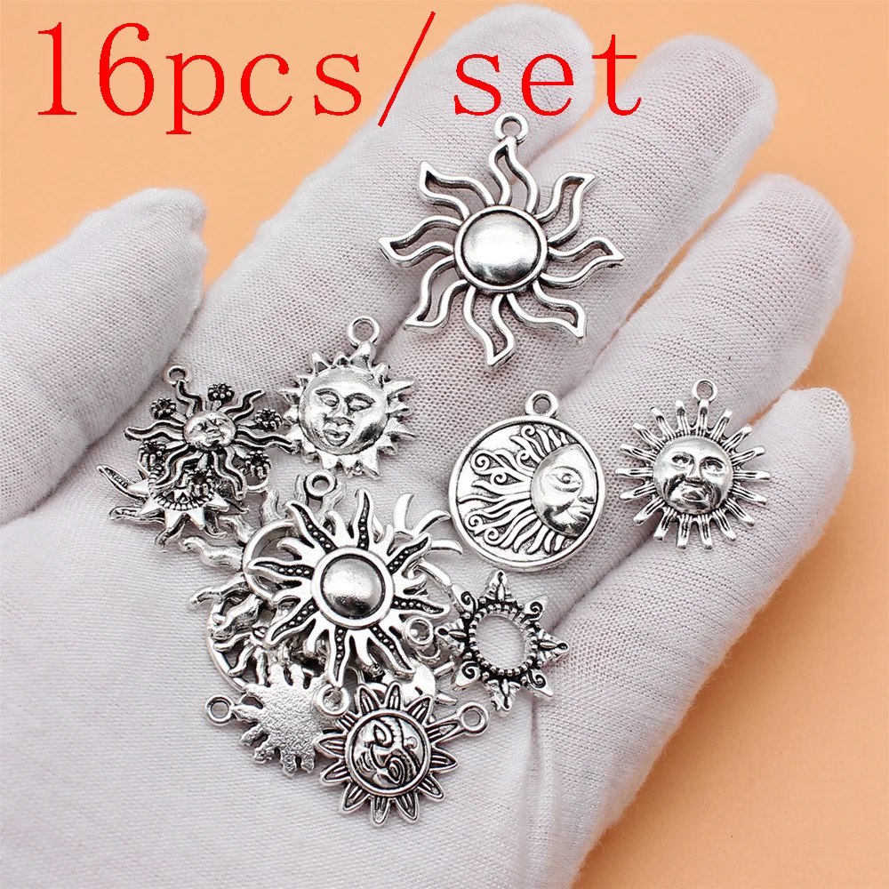 

Handmade Sun Charms Accessories For Jewelry Cute Items 16pcs/set