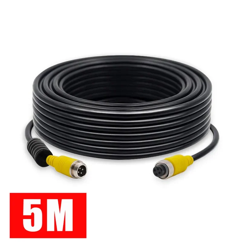 

Выходной кабель Cansanbo, 4-контактный разъем, 5 м, 10 м, 15 м, 20 м, 30 м, видео для парковочного монитора, подключение для задней камеры автомобиля