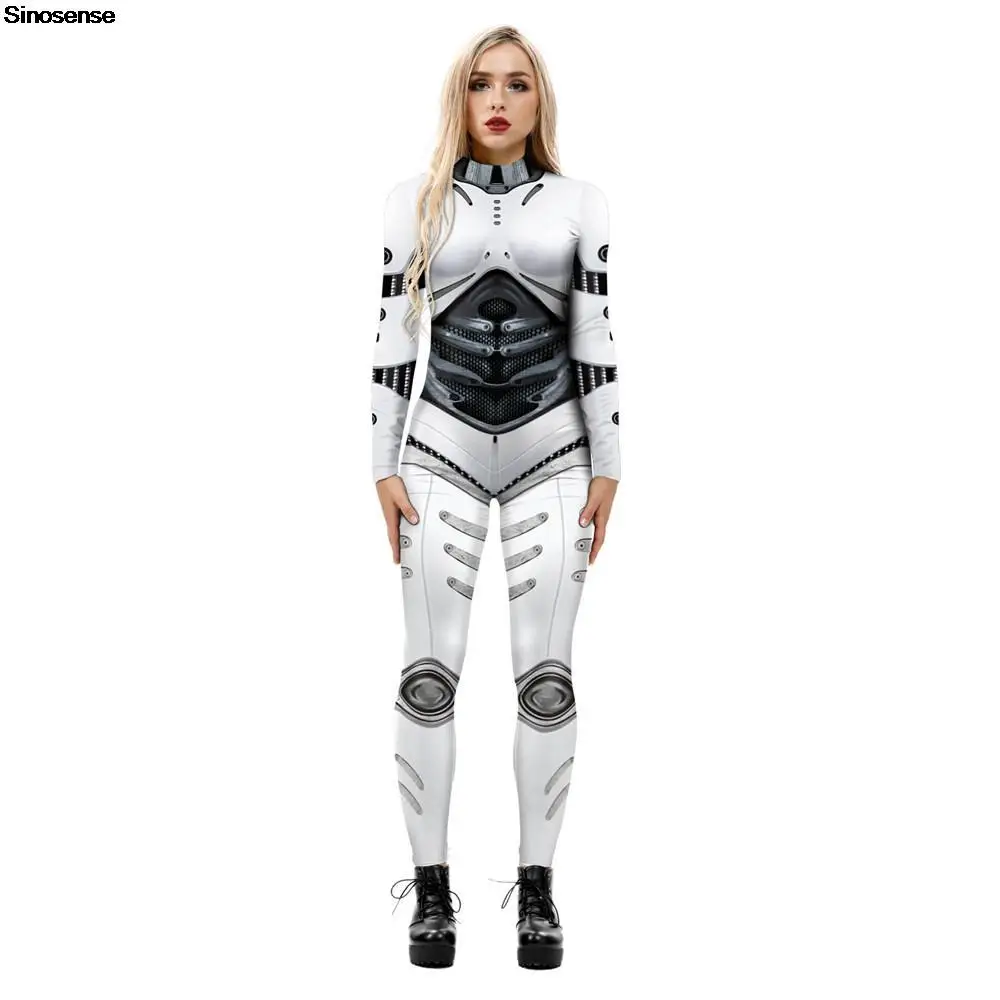 

Womens Festival Clothing Halloween Costumes 3D Printed Skinny Cosplay Jumpsuit Romper Catsuit Sexy Stretchy Bodycon Jumpsuits
