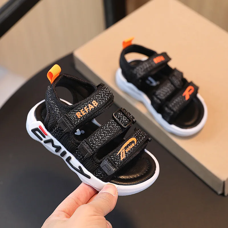 

Новинка 2023, детские сандалии, летняя обувь для мальчиков и девочек, пляжная обувь