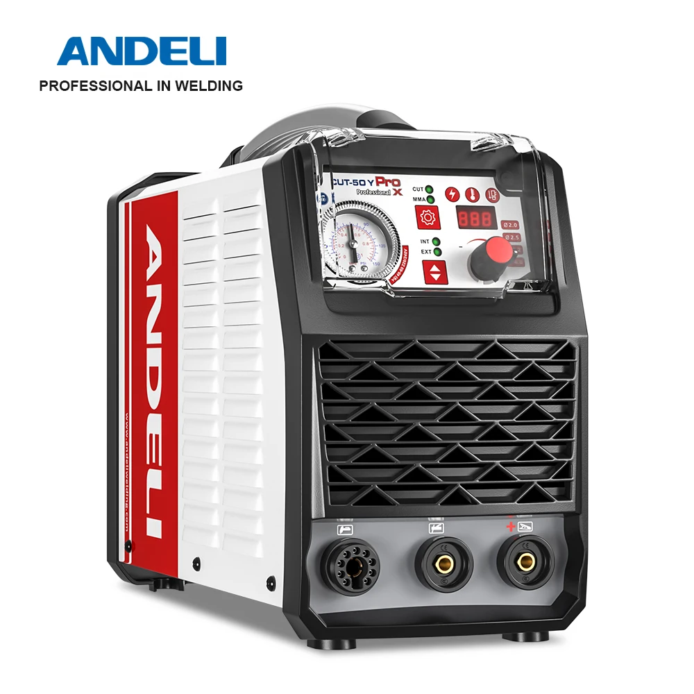 

ANDELI Plasma Cutting Machine Non-HF Pilot Arc Cutter Built-In Air Compressor CUT-50Y Pro X Inverter Plasma Metal Cut Equipment