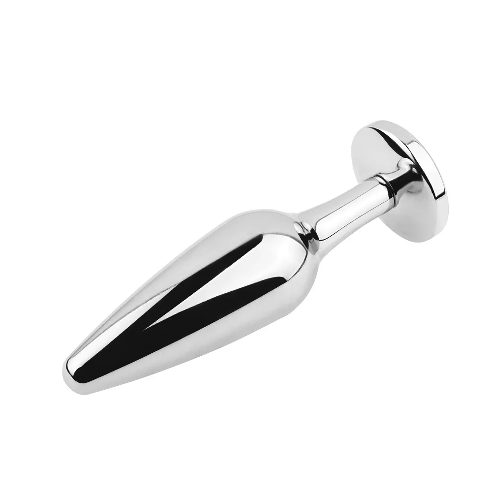 Металлическая Серебристая Анальная пробка расширение для задней площадки