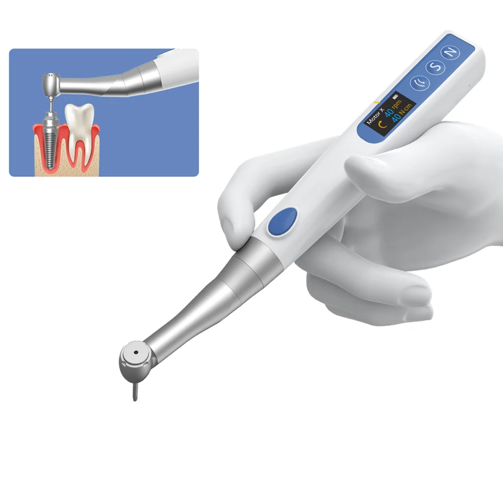 

Wireless Dental Universal Electric Torque Implant Torque Wrench Upgraded to 50Ncm and 50rpm Dentistry Instrument