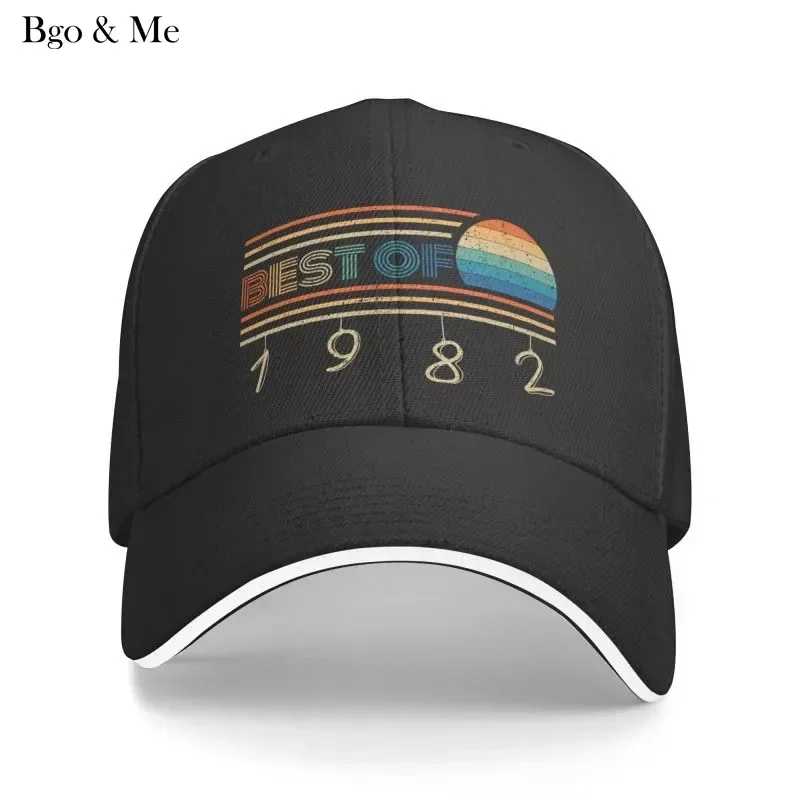 

2023 New Fashion Born In Best Of 1982 Baseball Cap Men Women Custom Adjustable Adult 40th Birthday Dad Hat Hip Hop