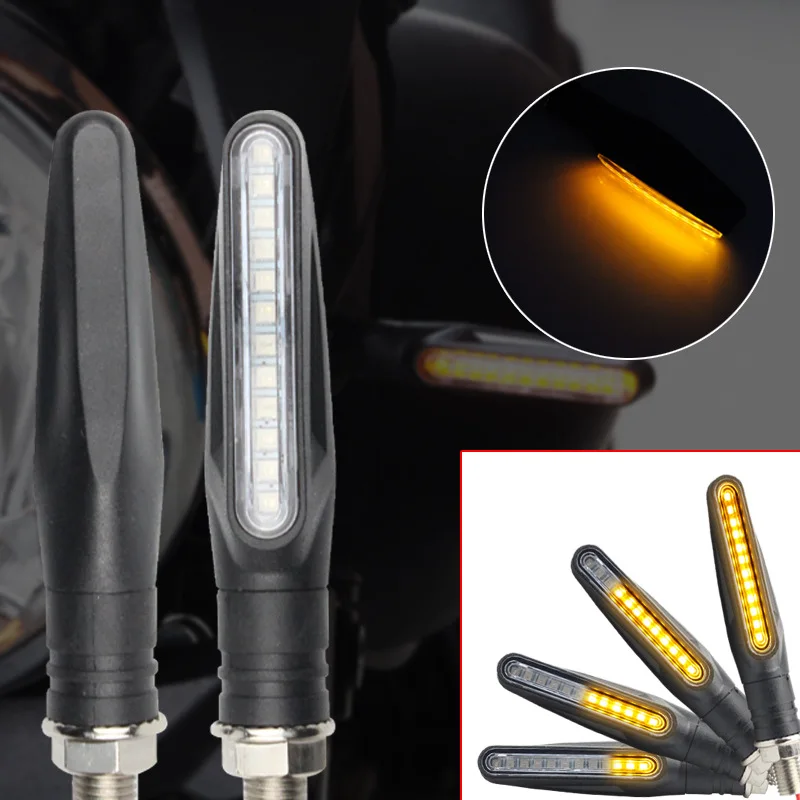 

Motorcycle LED Straight Running Turn Signal Horse Running Streamer Signal Light Motorcycle Turn Signal