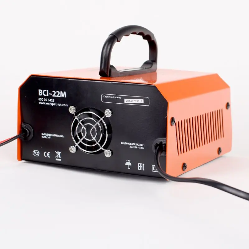 Устройство зарядное PATRIOT BCI 22M (ток зарядки 20/15А напряжение 12/24 В Емкость батарей 10
