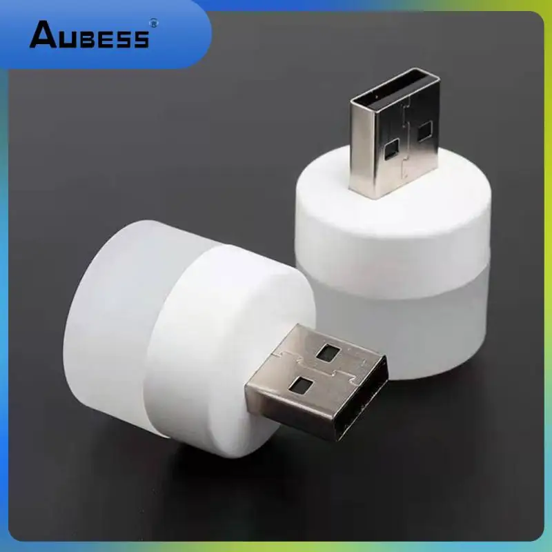

Desk Usb Book Lights Small Round Reading Night Light Rechargeable Desk Lamp Bulb Power Bank Charging Mini Led